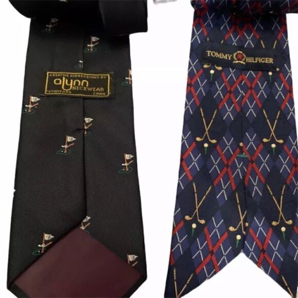 ‎Tommy Hilfiger, Alynn, EUC Two Golf themed ties - Picture 2 of 4